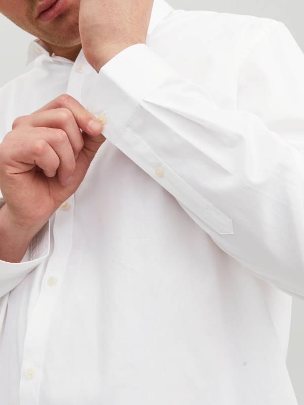 Jack&Jones camicia in maglia traforata beige chiaro